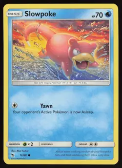 SLOWPOKE 12/68 COMMON HIDDEN FATES POKEMON NM/M - Image 1