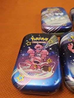 5 EMPTY Paldean Fates Pokemon TCG Tins - Image 2
