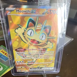 Pokemon Meowth EX 107/088 Full Art Holo 170 HP Cat Basic Rare - Image 1
