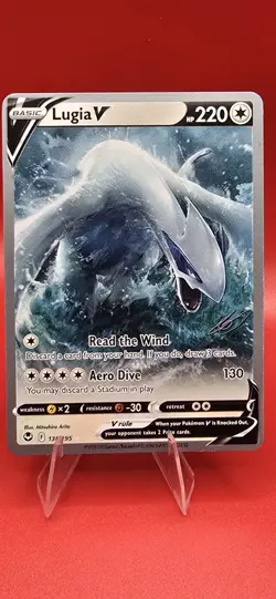 Pokemon Sword & Shield Silver Tempest Lugia V 138/195 Rare - Image 1