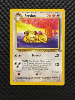 Pokemon TCG Persian 42/64 Jungle Set Uncommon Near Mint 1999 WoTC Unlimited - Image 1
