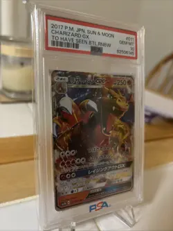 2017 POKEMON JPN SUN & MOON TO HAVE SEEN THE BATTLE RAINBOW CHARIZARD GX PSA 10 - Image 2