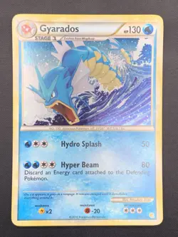 Pokemon TCG Gyarados Cosmos Holo Rare Heartgold Soulsilver 4/123 - Image 1