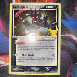 Greninja Star SWSH144 SWSH Sword & Shield Promo Holo Gold Star Pokemon SWIRLING - Image 1