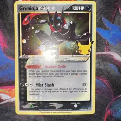 Greninja Star SWSH144 SWSH Sword & Shield Promo Holo Gold Star Pokemon SWIRLING - Image 2