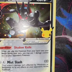 Greninja Star SWSH144 SWSH Sword & Shield Promo Holo Gold Star Pokemon SWIRLING - Image 3