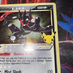 Greninja Star SWSH144 SWSH Sword & Shield Promo Holo Gold Star Pokemon SWIRLING - Image 4