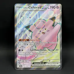 Pokemon Lillie’s Clefairy EX 173/159 NM Full Art Ultra Rare Journey Together - Image 1