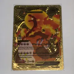 Gold Foil Charizard VMAX Whirlpool Hellfire 586HP Fan Art Display Card NM/M - Image 1
