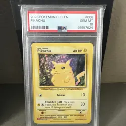 2023 Pokemon PSA 10 CLC EN Pikachu 008/034 - Image 1