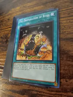 Yugioh Pre-Preparation of Rites RA01-EN055 1st Edition Secret Rare NM ENG - Image 1