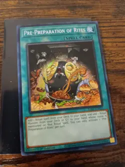 Yugioh Pre-Preparation of Rites RA01-EN055 1st Edition Secret Rare NM ENG - Image 3