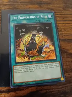 Yugioh Pre-Preparation of Rites RA01-EN055 1st Edition Secret Rare NM ENG - Image 5