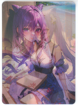 ❤KEQING - LENTICULAR - Goddess Story Anime Waifu Card - DIMENSIONAL OKA -L-17 - Image 1