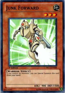Junk Forward #PRC1-EN009 Yugioh Lightly played 1st Edition - Image 1
