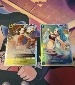 One Piece Boa Hancock OP14-112 Super Rare (SR) & Nefeltari Vivi - Image 1