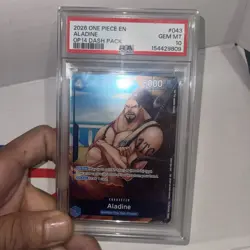 2026 ONE PIECE THE AZURE SEA'S SEVEN DASH PACK #043 ALADINE PSA 10 - Image 1