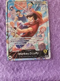 One Piece TCG Adventures On Kami's Island Monkey.D.Luffy Alt Art Leader OP15-098 - Image 3