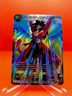 Dragon Ball Super Card CCG SS4 Son Goku, Beyond All Limits P-262 PR Foil Card - Image 1