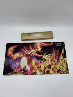 Pokemon TCG Tetra Charizard Battle Field Mat 12"x23" Trading Card Game Accessory - Image 1