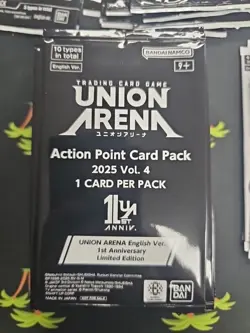 Union Arena Action Point Card Pack 2025 Vol. 4 Lot Of 10 Packs - Image 1