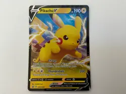 Pikachu V SWSH061 SWSH: Sword & Shield Promo Cards Holo NM - Image 1