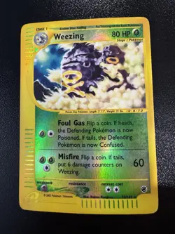 Weezing - 32/165 - Holo Rare Expedition Base Set - Pokemon Card - HP - Image 1