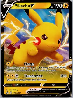 SWSH: Sword & Shield Promo Cards #SWSH061 Pikachu V - Image 1