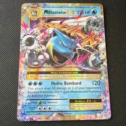 Pokemon M Blastoise EX 22/108 Evolutions Ultra Rare Full Art Holo 220 HP Card - Image 2