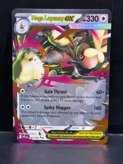 Mega Lopunny ex 084/094 Me02: Phantasmal Flames Holo RR NM Pokemon Card 2025 - Image 1