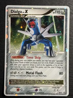 Dialga Lv. X SWIRL Pokemon TCG Black Star Promo DP37 Holo Foil Card LP - Image 1