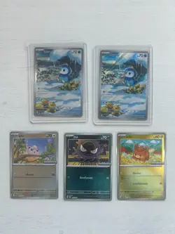 5 Pokemon TCG Inferno X PROMO Thai Card 2025 Gastly and Piplup AR ALL HOLO - Image 1