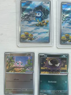 5 Pokemon TCG Inferno X PROMO Thai Card 2025 Gastly and Piplup AR ALL HOLO - Image 2
