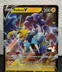 Raikou V Ultra Rare 048/172 Prize Pack Series Cards Pokemon TCG - Image 2