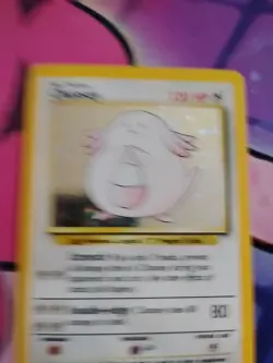Pokemon Chansey Holo Rare TCG Card Base Set Unlimited 3/102 - Image 5