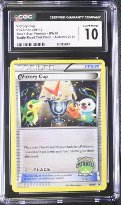 CGC 10 Victory Cup Autumn 2011 Promo BW30 Battle Road 2nd Place Pokemon Card - Image 1