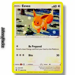 Eevee SWSH190 - 2022 Sword & Shield Promo Holo - Pokemon Card NM - Image 1