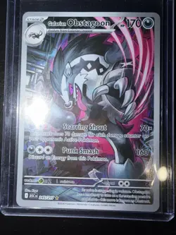 Pokemon Galarian Obstagoon #245 Ascended Heroes IR Illustration Rare Holo Card - Image 1
