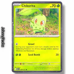 Chikorita 008/217 - 2026 Ascended Heroes Cosmos Holo Promo - Pokemon Card NM - Image 1