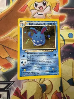 Pokemon Card TCG Neo Destiny Light Azumarill 13/105 Holo 2001 NM - Image 1