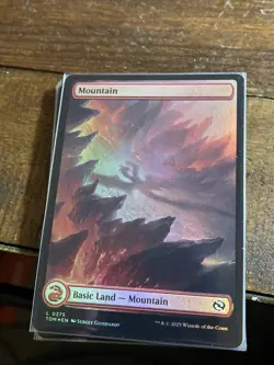 MTG Tarkir Dragonstorm Foil Mountain Lot 11 Cards - Image 1