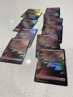 MTG Tarkir Dragonstorm Foil Mountain Lot 11 Cards - Image 3