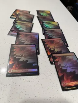 MTG Tarkir Dragonstorm Foil Mountain Lot 11 Cards - Image 4