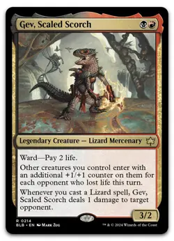 Gev, Scaled Scorch #214 (NM) Bloomburrow BLB Magic MTG - Image 1