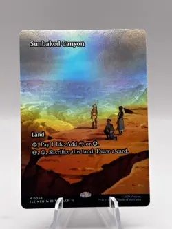 Sunbaked Canyon 0058 Borderless Foil Avatar Last Airbender Eternal TLE MTG NM - Image 1