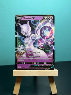 Pokemon Mewtwo V Ultra Rare 030/078 Pokemon GO Holo 220 HP Basic Psychic - Image 1