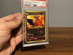 2000 Pokemon Japanese Neo 2 Charizard Reverse Foil Promo #006 PSA 9 - Image 5