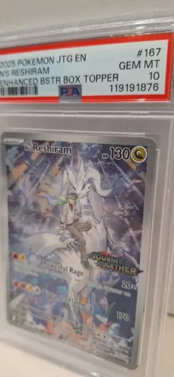 Pokemon- N's Reshiram- Holo IR- JTG Enhanced Booster #167- PSA 10 [Listing E] - Image 2