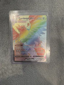 Pokemon Corviknight VMAX Secret Rare Full Art Holo Swsh05 171/163 320 HP Ability - Image 1