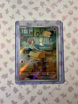 Ralts 211-198 Illustration Rare SV Base Set NM Pokemon Card Holo - Image 3